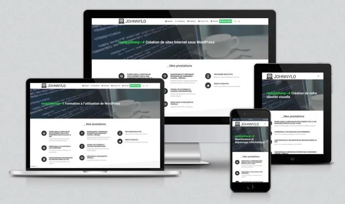 Chacune de mes réalisations s’adapte parfaitement aux smartphones et tablettes.
